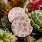 Floral Car Coasters - 2 Pack