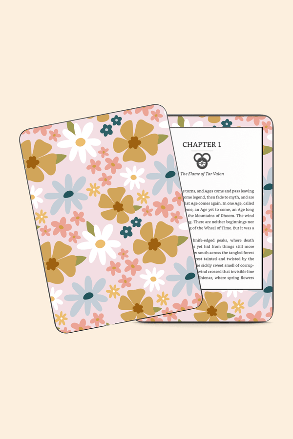 Retro Florals - Kindle/Kobo Skin