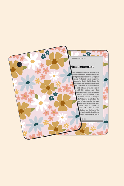 Retro Florals - Kindle/Kobo Skin