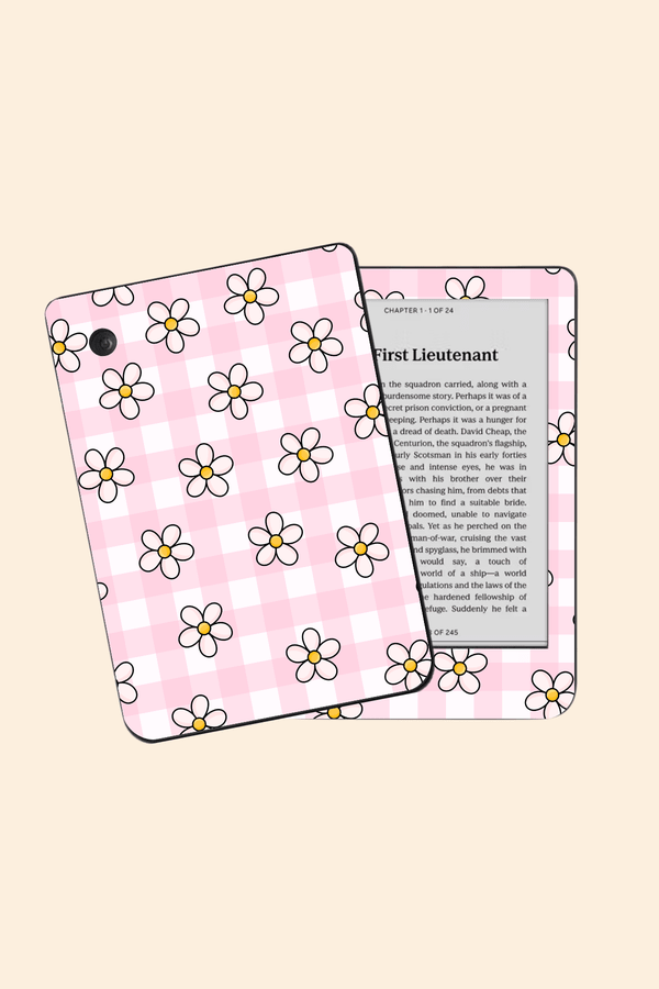 Floral Gingham - Kindle/Kobo Skin