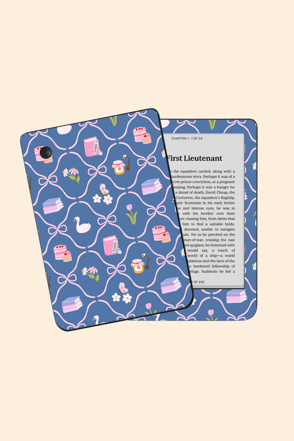 Bookish Blue - Kindle/Kobo Skin