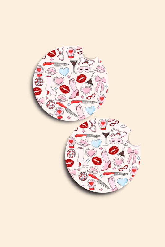 Short n' Sweet Car Coasters - 2 Pack